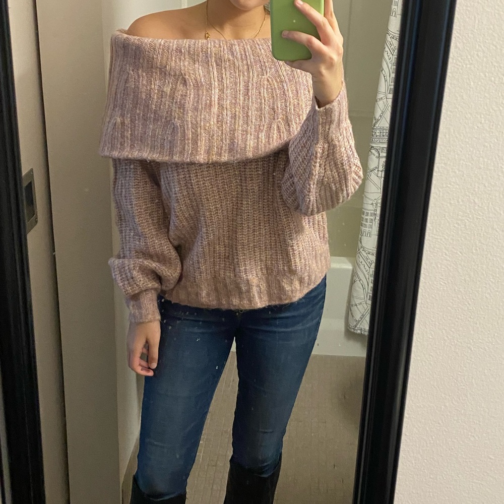Off Shoulder Sweater